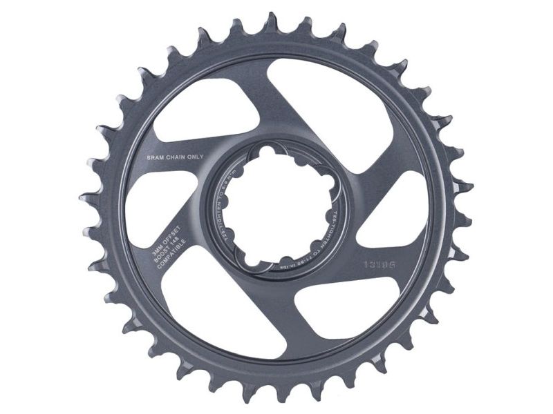 SRAM X-Sync2 Eagle Boost chainring (34 teeth | 12-speed | grey | Alu | offset 3mm | DM)