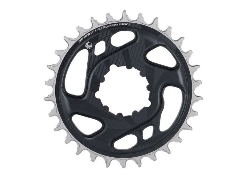 SRAM X-Sync 2 Eagle Boost DM Kettenblatt (30Z | 12f | grau / GX Eagle C1 Finish | 3mm Offset)