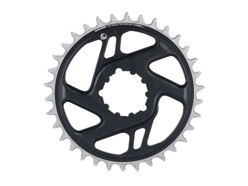 SRAM X-Sync 2 Eagle Boost DM Kettenblatt (34Z | 12f | grau / GX Eagle C1 Finish | 3mm Offset)