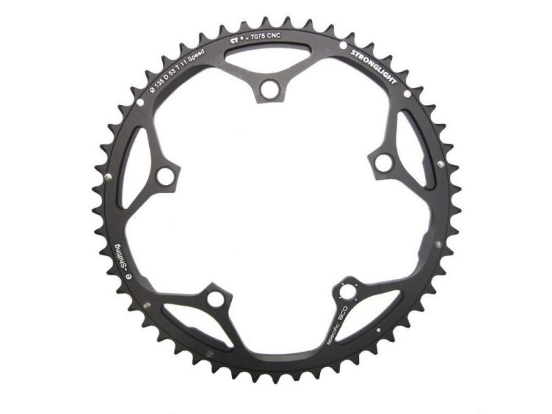Stronglight Kettenblatt E-Shifting 135D Campagnolo außen 53 Zähne 11-fach