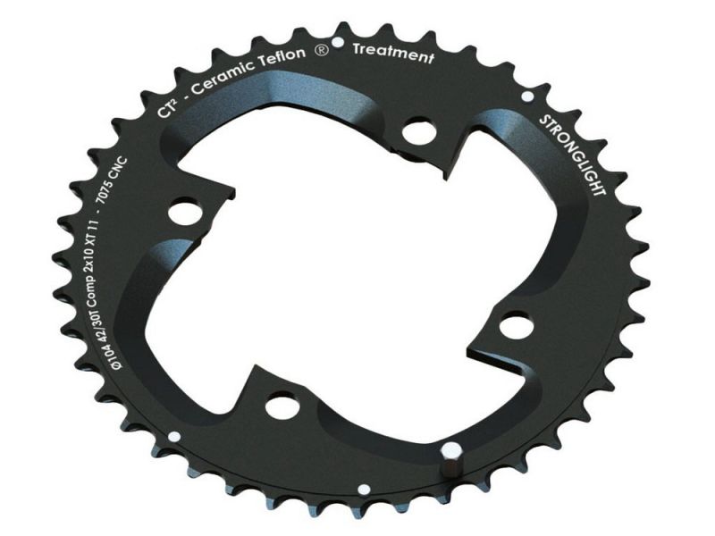 Stronglight Kettenblatt MTB Shimano 2x10 für XT FC M785 4-Arm außen 39 (26) Zähne