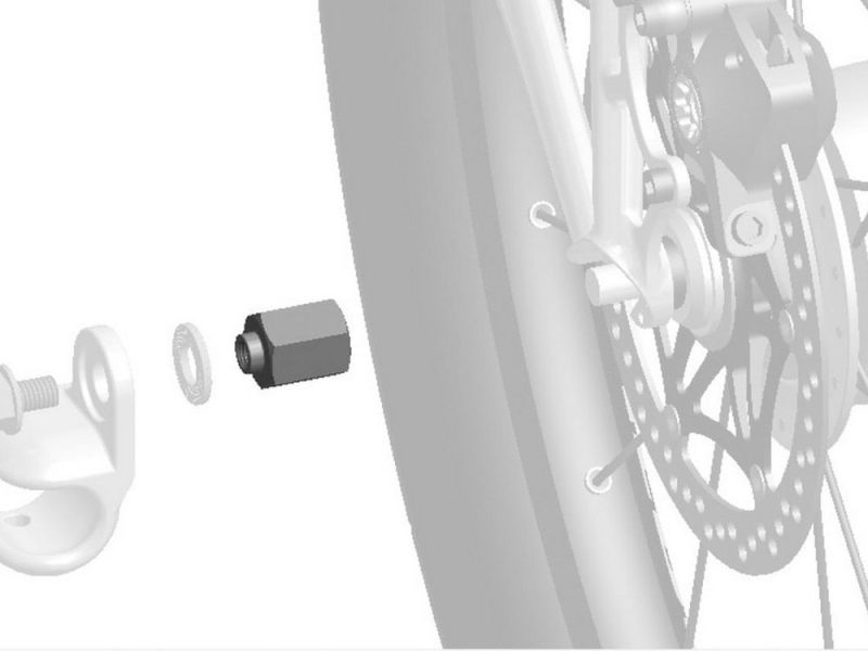 Thule Adapter für Nabenschaltungssysteme Shimano 3/8" x 26