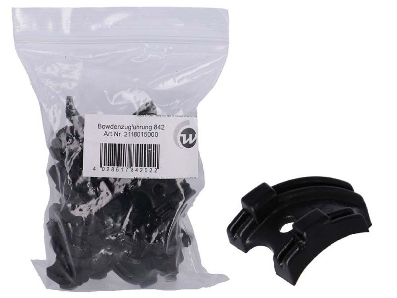 Westphal 842/02 Bowdenzugführung (schwarz | 2-fach für Tretlager | 25 Stück)
