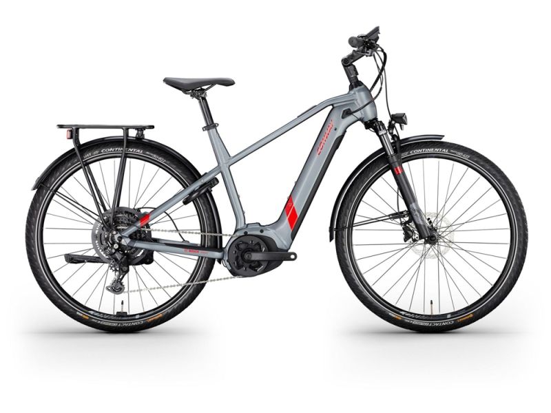 Conway Cairon T 2.0 625 SE Trekking E-Bike (28" | 625Wh | Bosch | shadowgrey metallic matt / red metallic)
