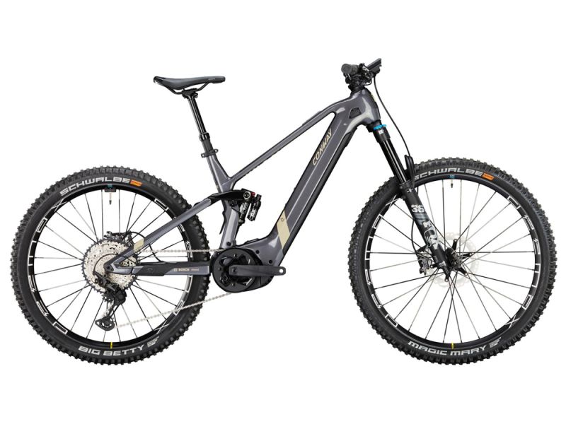 Conway Xyronn S 8.9 MX Carbon Fully MTB E-Bike (29" | 750Wh | Bosch CX | shadowgrey metallic / desert matt)