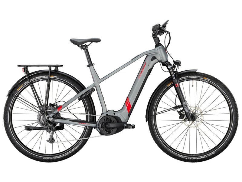 Conway Cairon T 2.0 625 High Trekking E-Bike (28" | 625Wh | Bosch | shadowgrey metallic matt / red metallic)