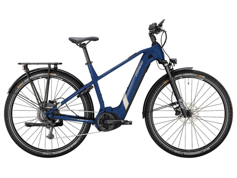 Conway Cairon T 2.0 500 High Trekking E-Bike (28" | 500Wh | Bosch | blue metallic / desert matt)