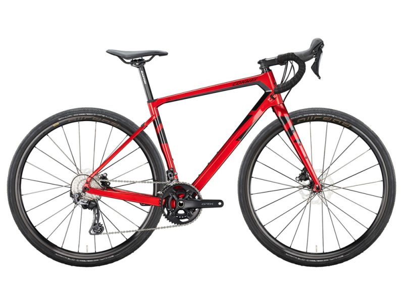 Conway GRV 10.0 Carbon Gravelbike (28" | red metallic / black metallic)