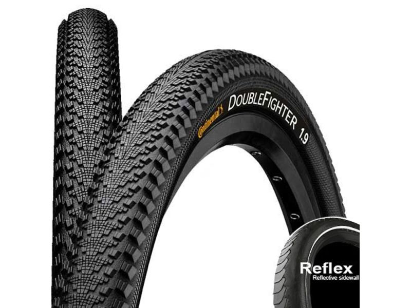 Continental Double Fighter III Drahtreifen (50-622 Reflex | schwarz)