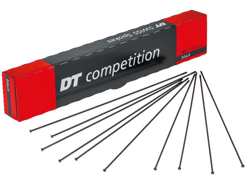 DT Swiss Competition Speiche (2.0x1.8x2.0x303mm | schwarz | Straight Pull | 100 Stück)
