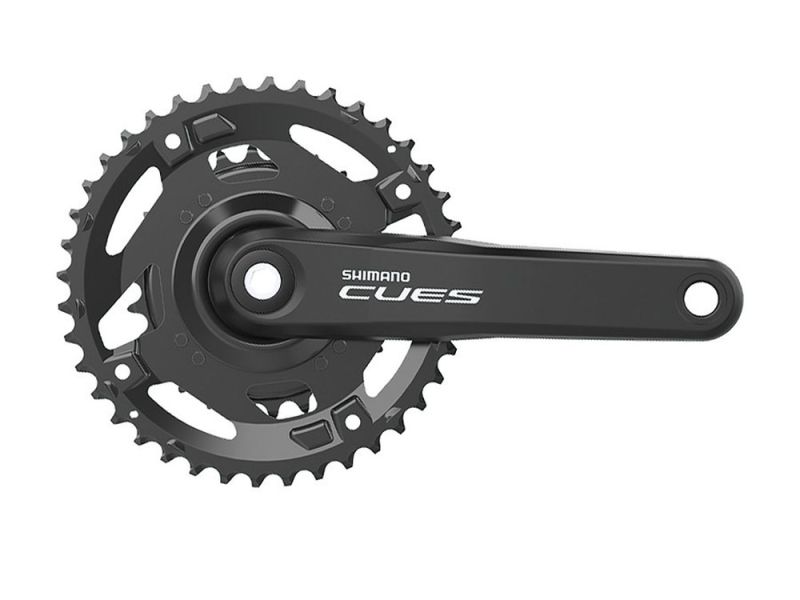 Shimano Cues FC-U4010-2 Kettenradgarnitur (40/26 Zähne | 170mm | Hollowtech II | 9/10/11-fach | 2-teilig | schwarz)