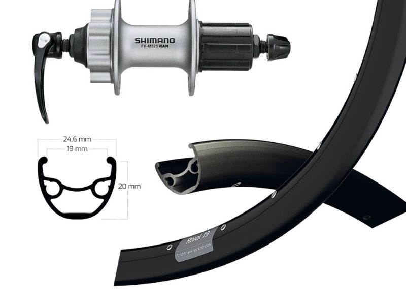 BikeParts Ryde Rival 19 Hinterrad (29“ | Deore | 135 SSP)