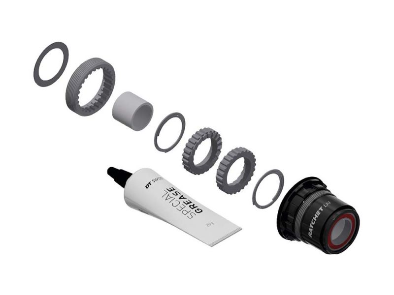 DT Swiss Umrüstkit Hinterradnabe (Alu | 3 Pawl in Ratchet LN | Sram XD)