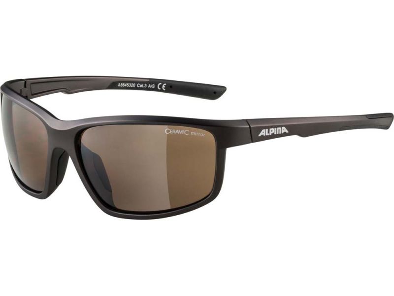 Alpina Defey Sonnenbrille (schwarz | Gläser braun verspiegelt)