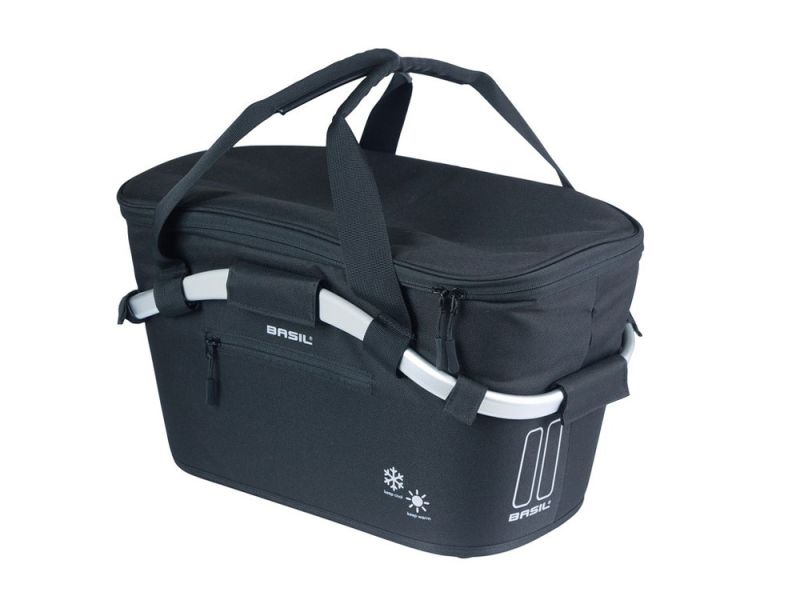 Basil Classic Carry All ISO Hinterradkorb (18 Liter | MIK | schwarz)