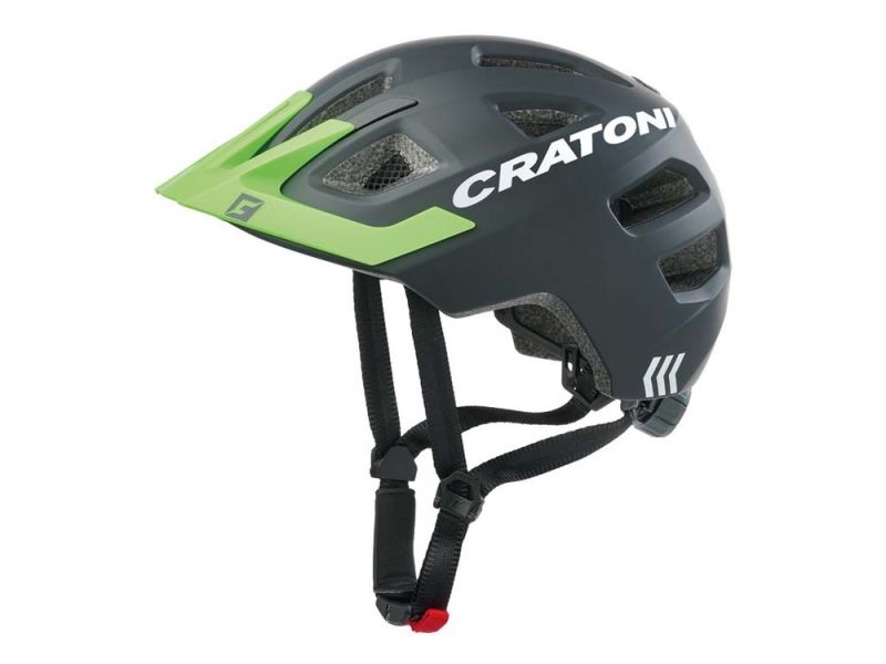 Cratoni Maxster Pro Fahrradhelm Kinder (schwarz / neongrün)