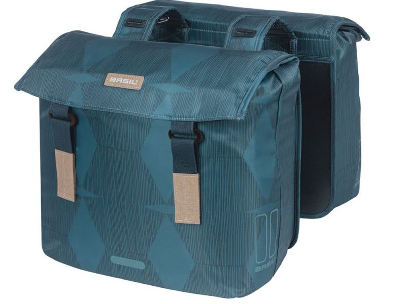 Basil vivid Doppelpacktasche (40-49 Liter | estate blue)