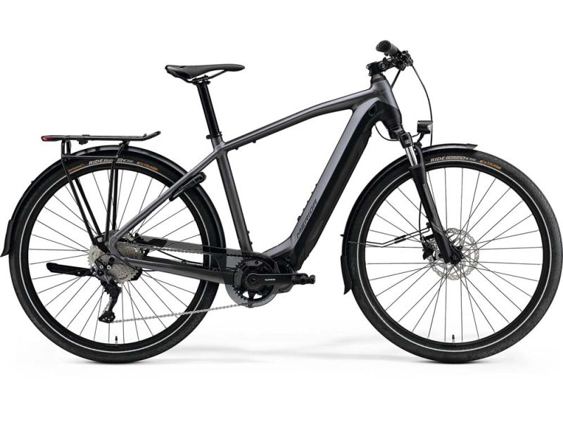 Merida eSpresso 500 EQ Trekking e-bike (28" | 630Wh | black / anthracite)