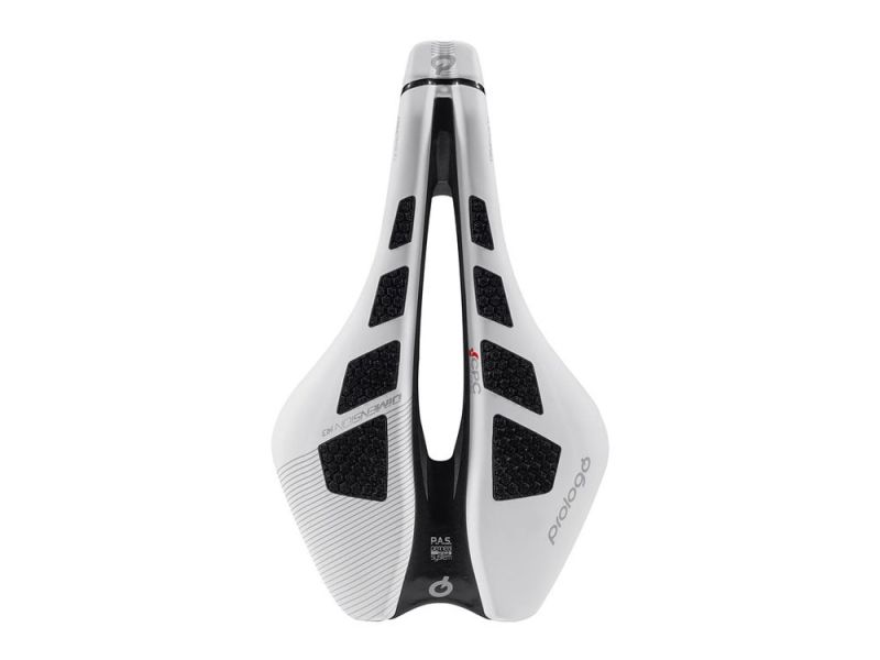 Prologo Dimension CPC Fahrradsattel (245x143mm | Tirox | weiß / schwarz)