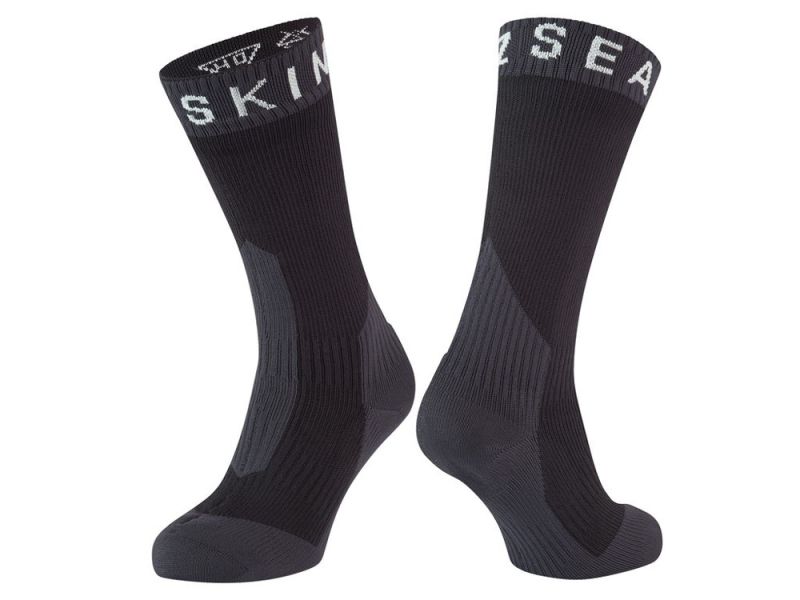 SealSkinz Stanfield Socken (schwarz / weiß / weiß)-XL