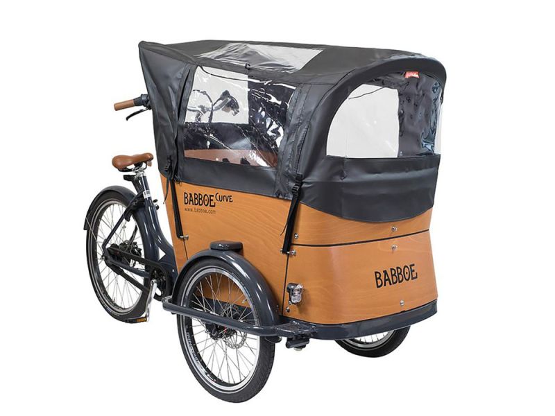 Babboe Regenverdeck für Curve (PVC | schwarz)