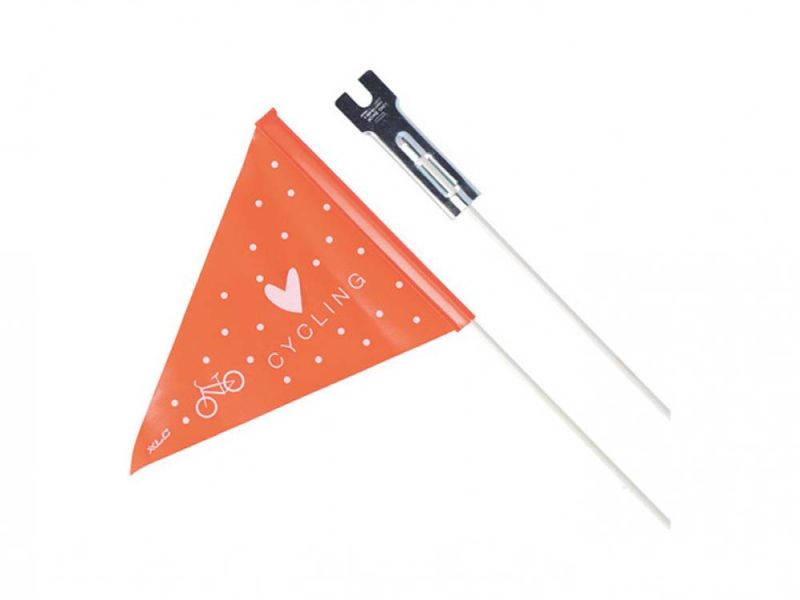 XLC SF-C01 Sicherheitswimpel (zweiteilig | weiß / orange)