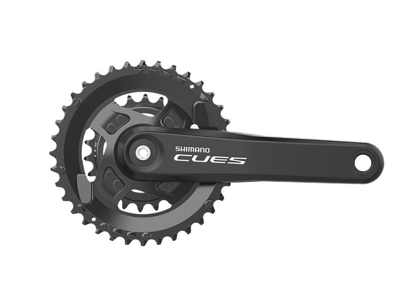 Shimano Cues FC-U4010-2 Kettenradgarnitur (36/22 Zähne | 175mm | Hollowtech II | 9/10/11-fach | 2-teilig | schwarz)