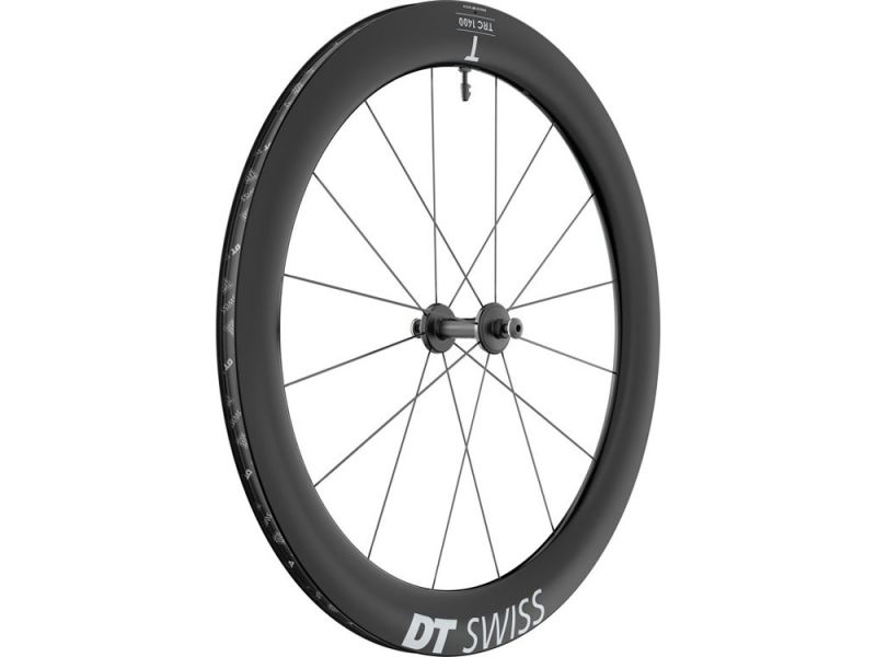 DT Swiss TRC 1400 Dicut 62 Vorderrad (28“ | Carbon | 9/100mm TB bolt on | Singl Sp)