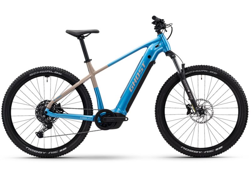 Ghost E-Teru Universal MTB E-Bike (27,5" | 600Wh | atlantikblau / kaffee)-40cm