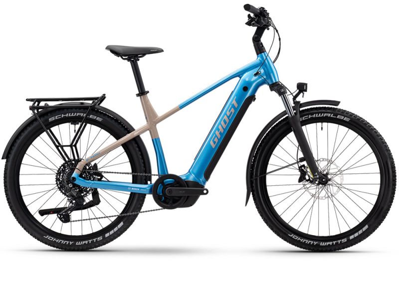 Ghost E-Teru Universal EQ High MTB E-Bike (27,5" | 600Wh | atlantikblau / kaffee)-55cm