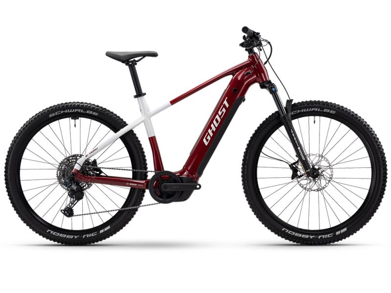 Ghost E-Teru Advanced MTB E-Bike (29" | 800Wh | rot / weiß)-55cm