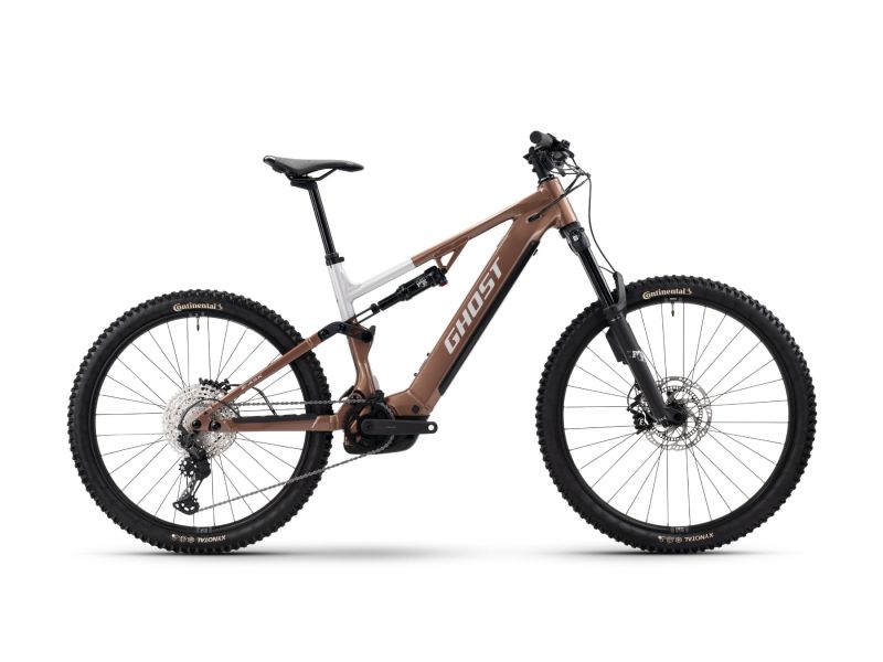 Ghost E-ASX ABS High | E-MTB Fully | 29/27.5" | 800Wh Bosch CX | coffee tropic rose / coffee arctic dust-45.5cm