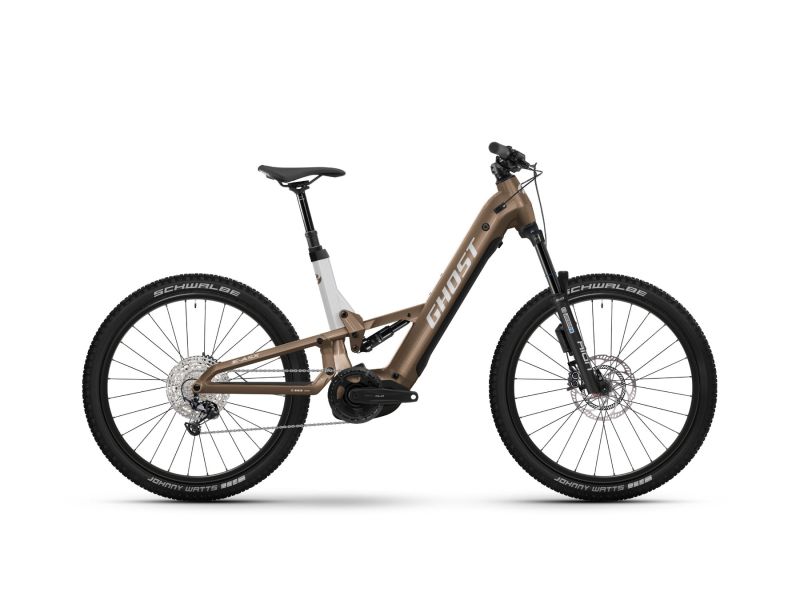 Ghost E-ASX ABS Low | Fully Mountainbike | 27.5" | 800Wh Bosch CX | coffee tropic rose / coffee arctic dust-45cm