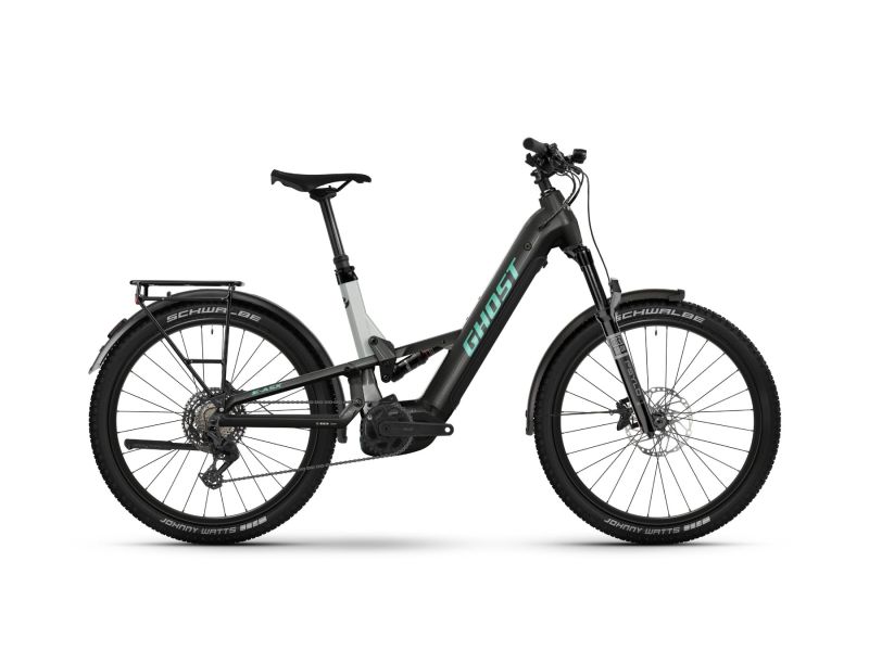 Ghost E-ASX Universal EQ Low | Fully Mountainbike | 27.5" | 800Wh Bosch CX | blazing black / misty grey-45cm