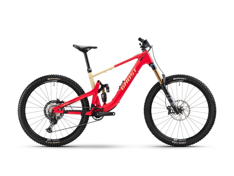 Ghost Path Riot Full Party CF High | E-MTB Fully | 29" | 480Wh Fazua Ride60 | seismic red / yellow glacial sand-46.5cm