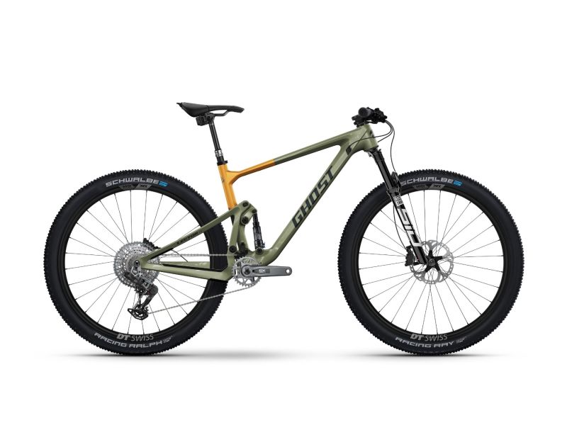 Ghost Lector FS Pro High | Fully Mountainbike | 29" | olive grey / amber blaze-48.9cm
