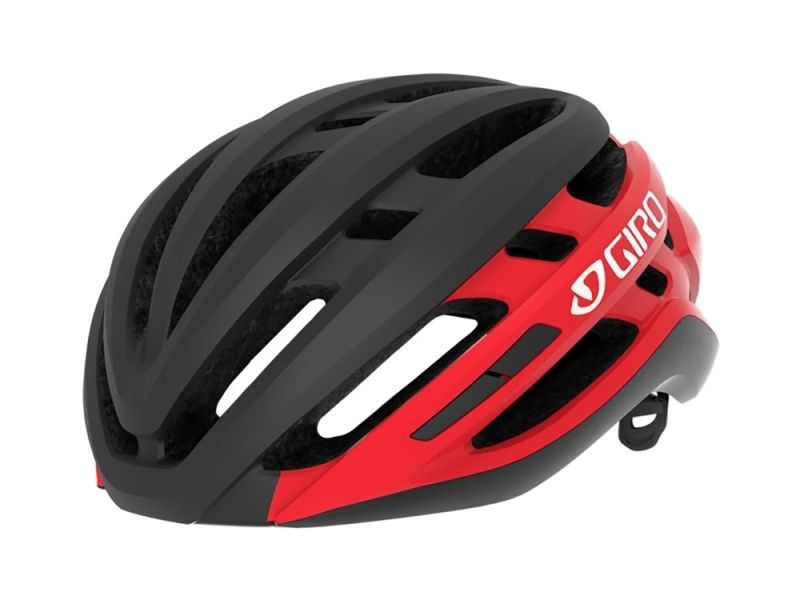 Giro Agilis bicycle helmet (matt black / light red)