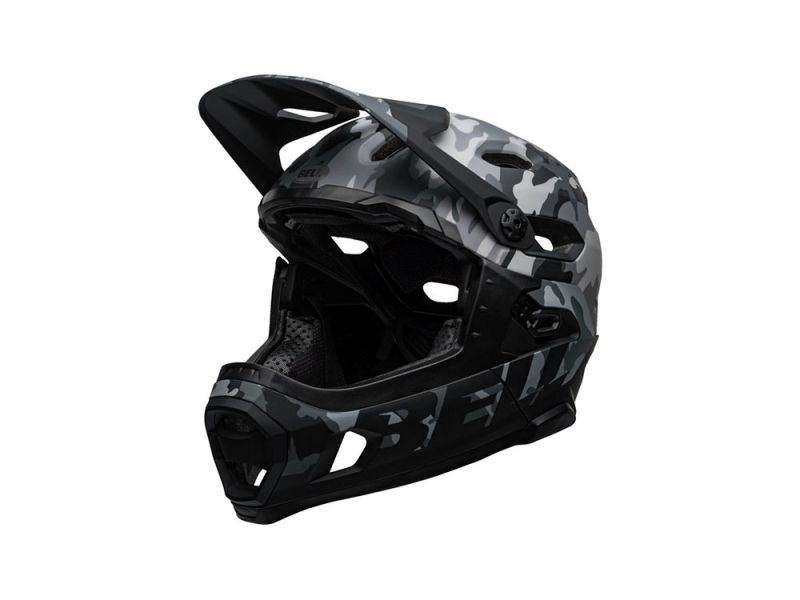 Bell Super DH Spherical Camo bike helmet (matt / gloss black)