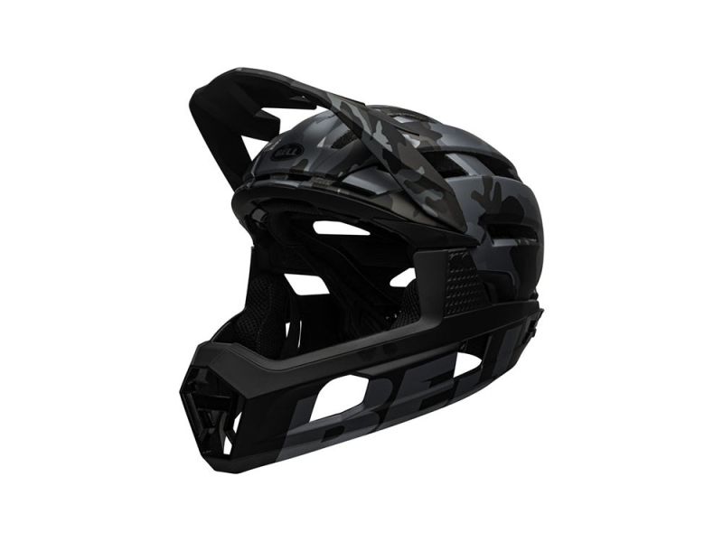 Bell Super Air R Spherical Camo bike helmet (matt / gloss black)
