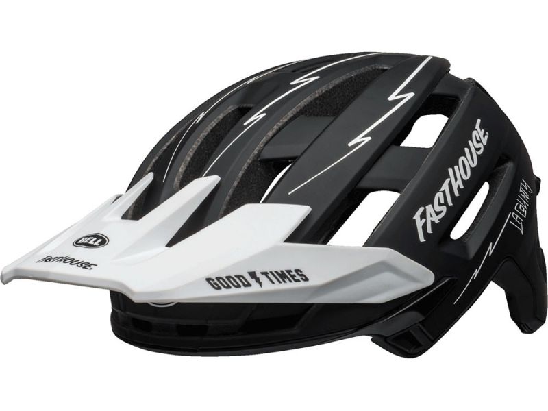 Bell Super Air Spherical bicycle helmet (matt black / white fasthouse)