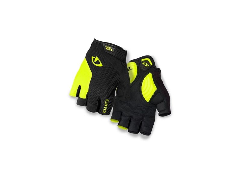 Giro Strade Dure Supergel cycling gloves men (black / yellow)