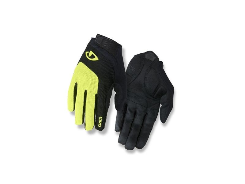 Giro Bravo Gel LF cycling gloves (yellow)
