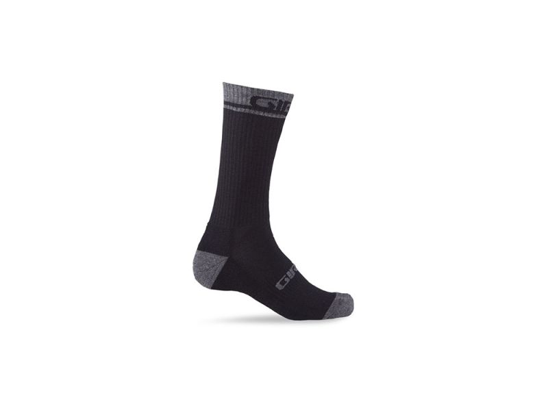 Giro Merino Wool cycling socks (black / dark grey)