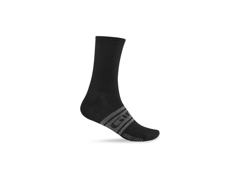 Giro Merino Seasonal Wool Winter Socks (black / charcoal black clean)