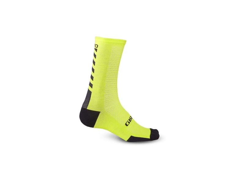 Giro HRC+ Bicycle socks (black / light green)