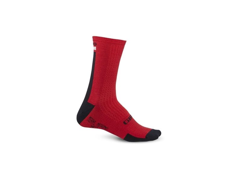 Giro HRC+ cycling socks (black / red / dark red)