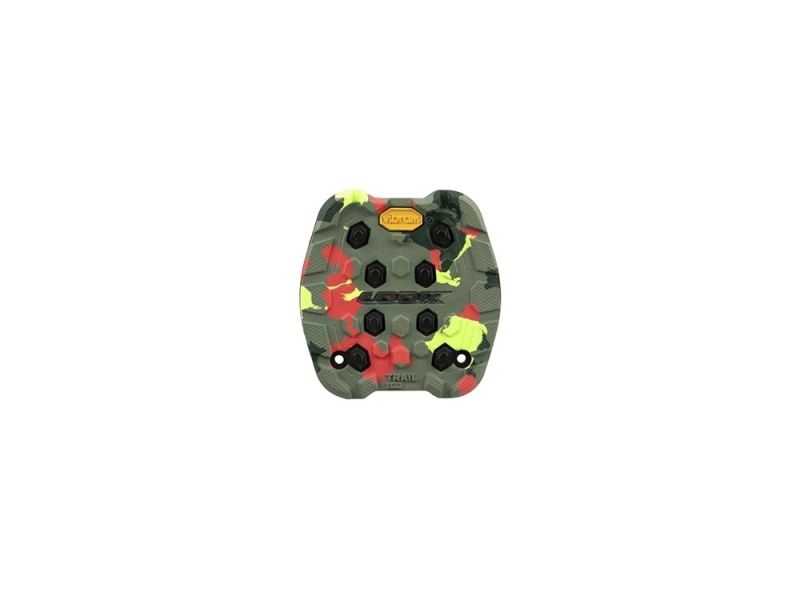 LOOK Trail Grip Pads 4er Pack Camo green/red/dark green/bright green
