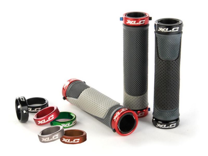 XLC GR-S05 Ringo bicycle grips (130mm | black / grey)