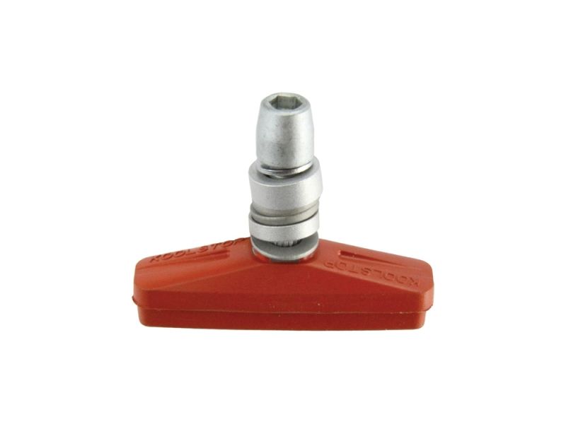 Kool Stop BMX brake shoe (screw | red | WV)