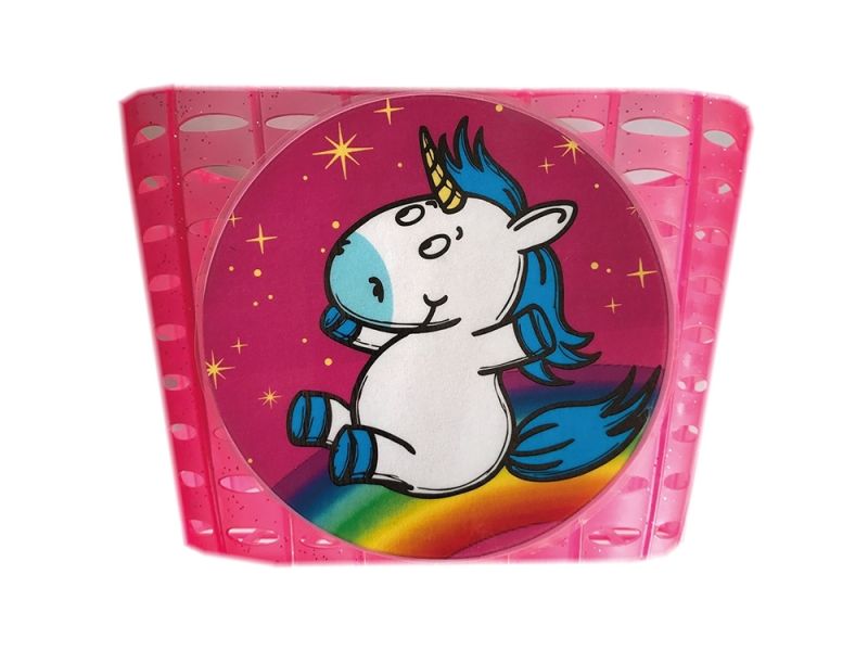 Bike Fashion unicorn children's basket Kids (pink / colourful)